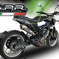 GPR exhaust compatible with  Husqvarna Vitpilen 401 2018-2019, Powercone Evo, Homologated legal slip-on exhaust including removable db killer, link pipe and catalyst 