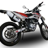 Scarico GPR compatibile con  Beta RR 125 Enduro Lc 4t 2010-2018, Albus Ceramic, Scarico omologato, silenziatore con db killer estraibile e raccordo specifico