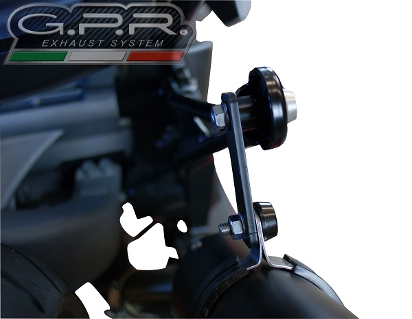GPR exhaust compatible with  Bmw C 650 Sport 2016-2020, Albus Evo4, Homologated legal slip-on exhaust including removable db killer and link pipe 