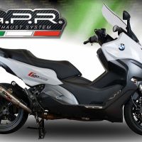 Scarico GPR compatibile con  Bmw C 650 Sport 2016-2020, Powercone Evo, Scarico omologato, silenziatore con db killer estraibile e raccordo specifico