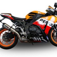 GPR exhaust compatible with  Honda Cbr 1000 Rr 2014-2016, M3 Black Titanium, Racing slip-on exhaust including link pipe 