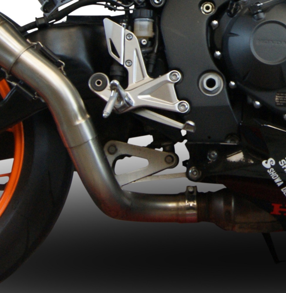 GPR exhaust compatible with  Honda Cbr 1000 Rr 2014-2016, M3 Black Titanium, Homologated legal slip-on exhaust including removable db killer and link pipe 