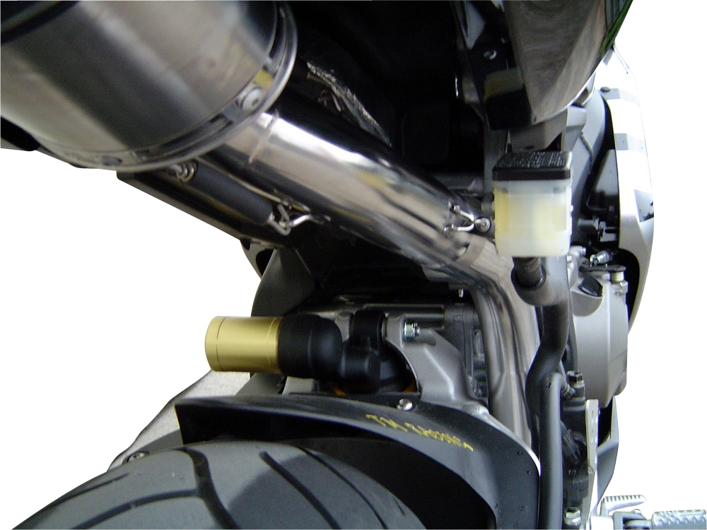 GPR exhaust compatible with  Honda Cbr 1000 Rr 2004-2007, Deeptone Inox, Racing slip-on exhaust including link pipe 