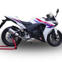 GPR escape compatível com  Honda Cbr 500 R 2017-2018, New Grand Prix Evo Titanium, Escape legal, homologado, silenciador com db killer removível e tubo de ligação específico 