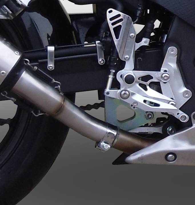 Scarico GPR compatibile con  Honda Cbr 500 R 2012-2016, Albus Ceramic, Scarico omologato, silenziatore con db killer estraibile e raccordo specifico