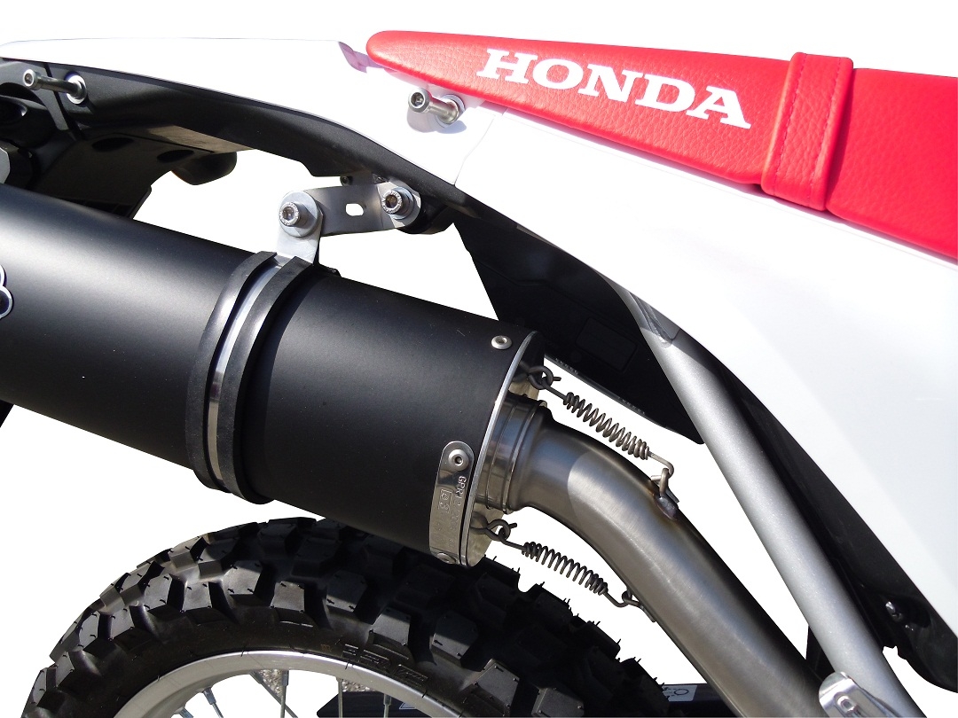 GPR exhaust compatible with  Honda Crf 250 L - Rally 2017-2020, Satinox, Homologated legal slip-on exhaust including removable db killer, link pipe and catalyst 