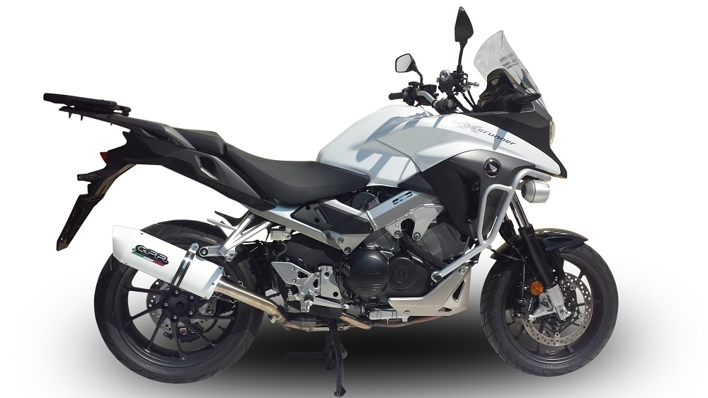 Scarico GPR compatibile con  Honda Crossrunner 800 Vfr 800 X 2017-2020, Albus Evo4, Scarico omologato, silenziatore con db killer estraibile e raccordo specifico