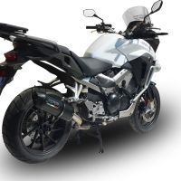 Scarico GPR compatibile con  Honda Crossrunner 800 Vfr 800 X 2017-2020, Furore Evo4 Nero, Scarico omologato, silenziatore con db killer estraibile e raccordo specifico