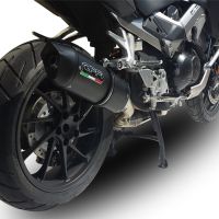 Scarico GPR compatibile con  Honda Vfr 800 X Crossrunner 800  2015-2016, Furore Nero, Scarico omologato, silenziatore con db killer estraibile e raccordo specifico