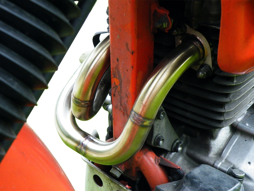 Scarico GPR compatibile con  Honda Dominator Nx 650  1988-2001, Decatalizzatore, Collettore tubo decatalizzatore