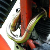 Scarico GPR compatibile con  Honda Dominator Nx 650  1988-2001, Decatalizzatore, Collettore tubo decatalizzatore