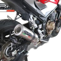 Scarico GPR compatibile con  Honda Cb 500 X 2016-2018, M3 Inox , Scarico omologato, silenziatore con db killer estraibile e raccordo specifico