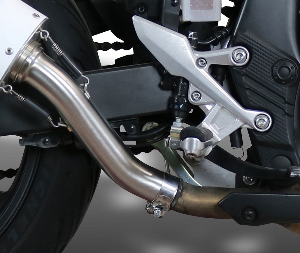 Scarico GPR compatibile con  Honda NX500 2024-2025, Albus Evo4, Scarico omologato, silenziatore con db killer estraibile e raccordo specifico