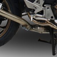 Scarico GPR compatibile con  Honda Vfr 800 F 2017-2020, Albus Evo4, Scarico omologato, silenziatore con db killer estraibile e raccordo specifico