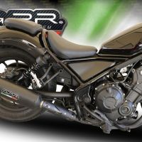 Scarico GPR compatibile con  Honda Cmx 500 Rebel 2021-2023, Ghisa , Scarico omologato, silenziatore con db killer estraibile e raccordo specifico