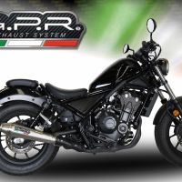 Scarico GPR compatibile con  Honda Cmx 300 Rebel 2021-2023, Ultracone, Scarico omologato, silenziatore con db killer estraibile e raccordo specifico