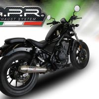 Scarico GPR compatibile con  Honda Cmx 300 Rebel 2021-2023, Ultracone, Scarico omologato, silenziatore con db killer estraibile e raccordo specifico