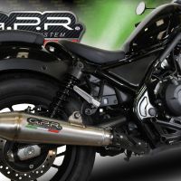 Scarico GPR compatibile con  Honda Cmx 300 Rebel 2021-2023, Ultracone, Scarico omologato, silenziatore con db killer estraibile e raccordo specifico