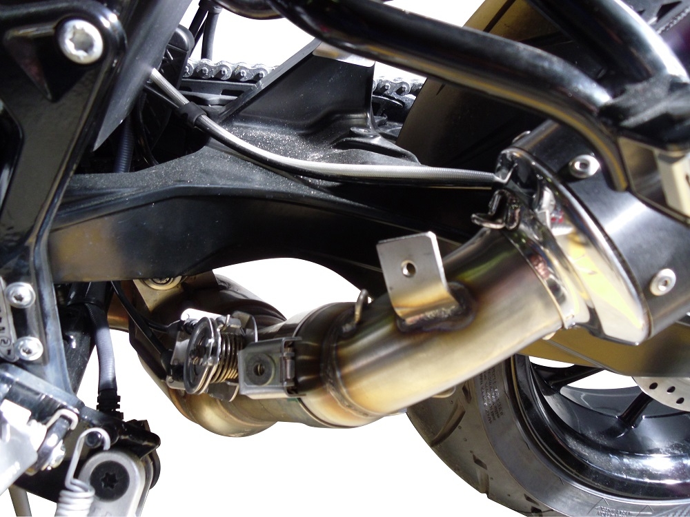 Scarico GPR compatibile con  Husqvarna Nuda 900 - Nuda 900 R 2012-2013, Albus Ceramic, Scarico omologato, silenziatore con db killer estraibile e raccordo specifico