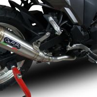 GPR exhaust compatible with  Kawasaki Versys-X 300 2017-2021, Powercone Evo, Homologated legal slip-on exhaust including removable db killer, link pipe and catalyst 