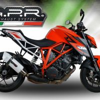 GPR exhaust compatible with  Ktm Super Duke 1290 GT 2022-2024, Albus Evo4, Homologated legal slip-on exhaust including removable db killer and link pipe 