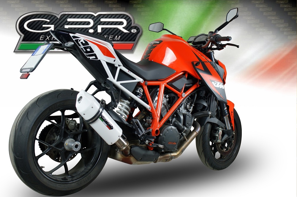 GPR exhaust compatible with  Ktm Super Duke 1290 GT 2022-2024, Albus Evo4, Homologated legal slip-on exhaust including removable db killer and link pipe 