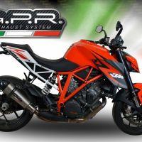 Scarico GPR compatibile con  Ktm Super Duke 1290 R  2014-2016, New Grand Prix Evo Titanium, Scarico omologato, silenziatore con db killer estraibile e raccordo specifico