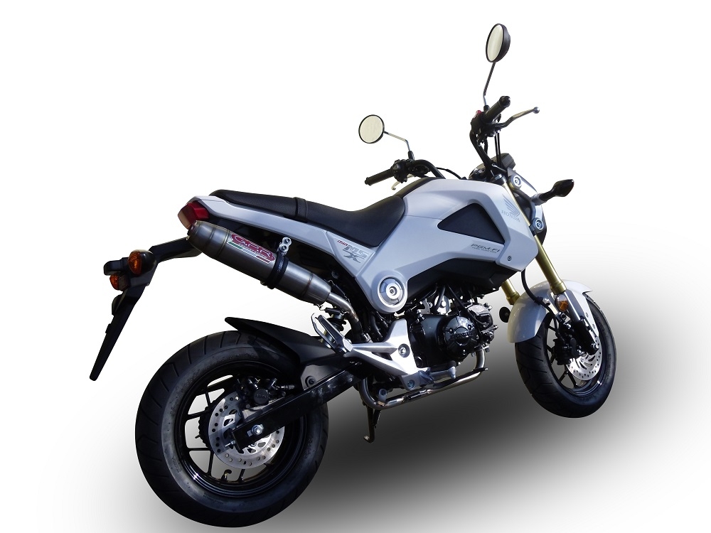 Scarico GPR compatibile con  Honda Msx - Grom 125  2018-2020, Deeptone Inox, Scarico completo racing,fornito con collettore specifico, non legale per uso stradale