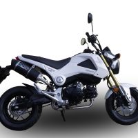 GPR exhaust compatible with  Honda Msx - Grom 125  2013-2017, Furore Nero, Racing full system exhaust  