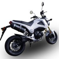 GPR exhaust compatible with  Honda Msx - Grom 125  2013-2017, Furore Nero, Racing full system exhaust  