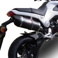 GPR exhaust compatible with  Honda Msx - Grom 125  2013-2017, Furore Nero, Racing full system exhaust  