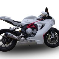 GPR escape compatible con  Mv Agusta F3 675 2012-2016, New Grand Prix Evo Titanium, Escape homologado, legal, con db killer extraíble, tubo de conexión y catalizador 