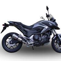 Scarico GPR compatibile con  Honda Nc 750 X - S Dct  2017-2020, New Grand Prix Evo Titanium, Scarico omologato, silenziatore con db killer estraibile e raccordo specifico