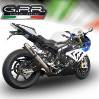 Scarico GPR compatibile con  Bmw S 1000 RR -M  2015-2016, Deeptone Inox, Scarico omologato, silenziatore con db killer estraibile e raccordo specifico