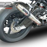 Scarico GPR compatibile con  Bmw S 1000 RR -M  2015-2016, Deeptone Inox, Scarico omologato, silenziatore con db killer estraibile e raccordo specifico