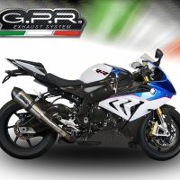 Scarico GPR compatibile con  Bmw S 1000 RR -M  2015-2016, New Grand Prix Evo Titanium, Scarico omologato, silenziatore con db killer estraibile e raccordo specifico