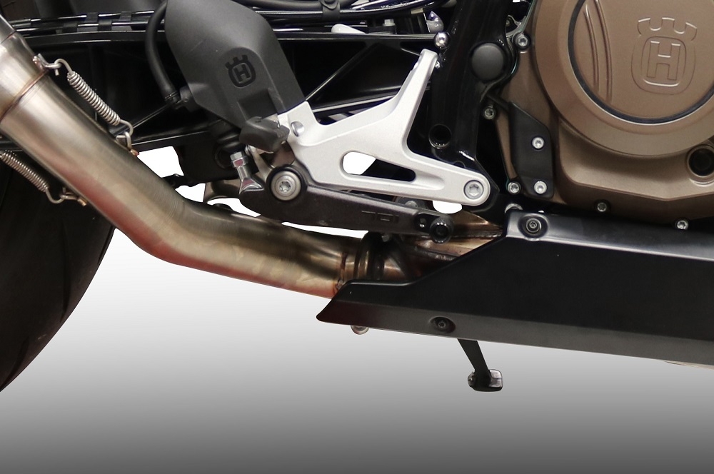 Scarico GPR compatibile con  Husqvarna Svartpilen 701 2018-2020, Decatalizzatore, Collettore decatalizzore, applicazione racing