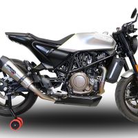 GPR escape compatible con  Husqvarna Svartpilen 701 2018-2020, New Grand Prix Evo Titanium, Escape legal, homologado, silenciador con db killer desmontable y tubo de conexión específico 
