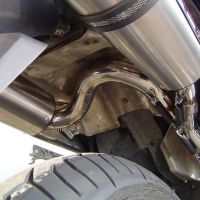 Scarico GPR compatibile con  Honda Vfr 800 V-Tec 2002-2013, Albus Ceramic, Coppia di terminali di scarico omologati, forniti con db killer removibili e raccordi specifici