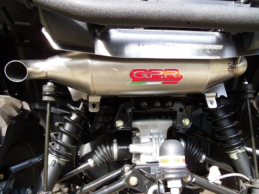 GPR escape compatível com  Polaris Sportsman Xp 850 - Xp 850 Forest 2010-2014, Power Bomb, Escape legal, homologado, silenciador com db killer removível e tubo de ligação específico 
