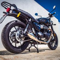 GPR exhaust compatible with  Triumph Street Twin 900 2020-2021, Vintacone, Dual Homologated legal slip-on exhaust including removable db killers and link pipes 