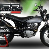 GPR exhaust compatible with  Suzuki Rv 200 Van Van 2016-2017, Furore Nero, Homologated legal slip-on exhaust including removable db killer and link pipe 