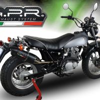 GPR exhaust compatible with  Suzuki Rv 200 Van Van 2016-2017, Furore Nero, Homologated legal slip-on exhaust including removable db killer and link pipe 