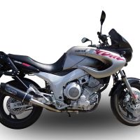 Scarico GPR compatibile con  Yamaha Tdm 850 1991-2001, Furore Nero, Scarico omologato, silenziatore con db killer estraibile e raccordo specifico