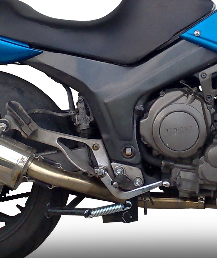 Scarico GPR compatibile con  Yamaha Tdm 850 1991-2001, Satinox , Scarico omologato, silenziatore con db killer estraibile e raccordo specifico