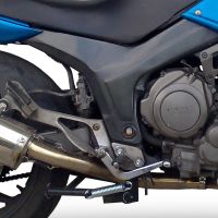 Scarico GPR compatibile con  Yamaha Tdm 850 1991-2001, Satinox , Scarico omologato, silenziatore con db killer estraibile e raccordo specifico