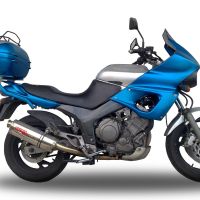 GPR exhaust compatible with  Yamaha Tdm 850 1991-2001, Trioval, Dual Homologated legal slip-on exhaust including removable db killers and link pipes 