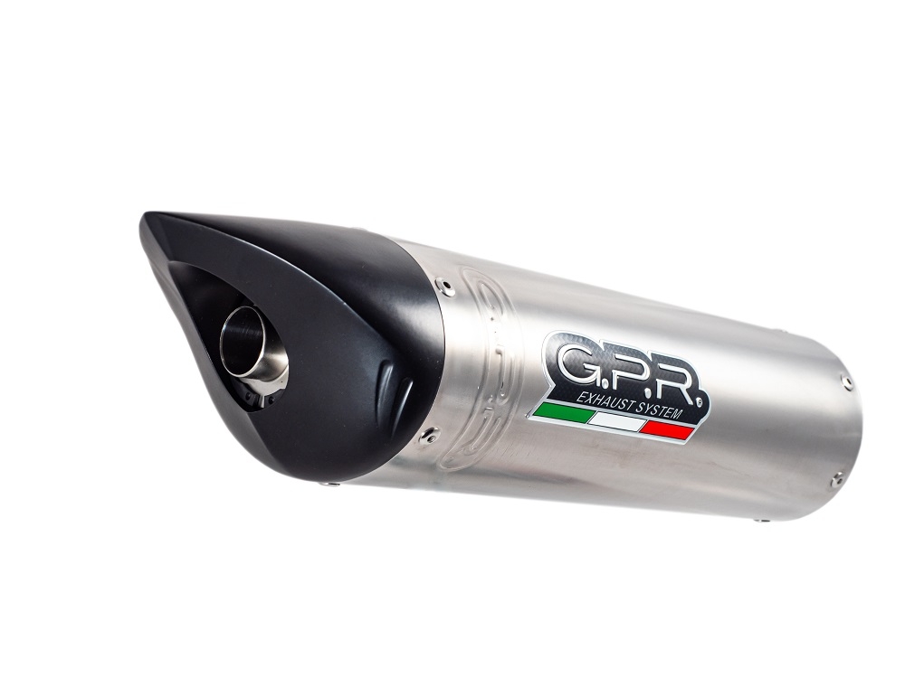 GPR exhaust compatible with  Honda Cbr 600 Rr  2005-2006, Tiburon Titanium, Homologated legal slip-on exhaust including removable db killer and link pipe 