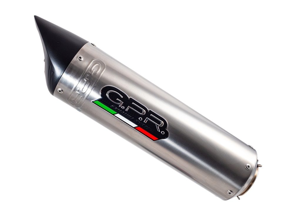 GPR exhaust compatible with  Honda Cbr 600 Rr  2005-2006, Tiburon Titanium, Homologated legal slip-on exhaust including removable db killer and link pipe 