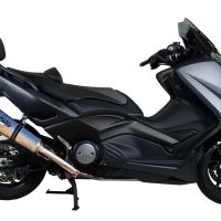 Scarico GPR compatibile con  Yamaha T-Max 530 2012-2016, New Grand Prix Evo Titanium, Scarico completo omologato,fornito con db killer estraibile,catalizzatore e collettore